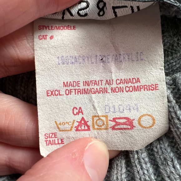 Vintage Fair Isle Knit Turtleneck Sweater Ribbed Nordic Scandinavian Ski Canada - Picture 6 of 8